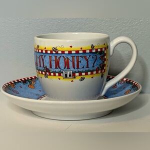 MARY ENGELBREIT TEA CUP & SAUCER***